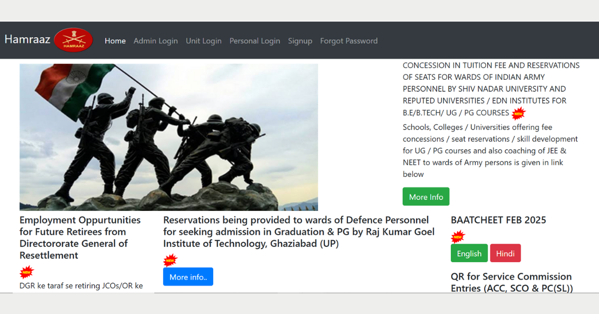 Hamraaz Web: A Comprehensive Guide to Accessing the Indian Army’s Digital Portal